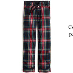 J. Crew Stewart Tartan Plaid Christmas Pajama Pants